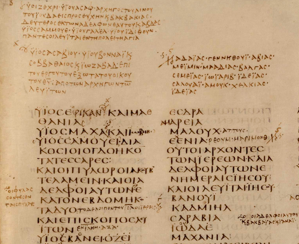 Codex Sinaiticus Transcription